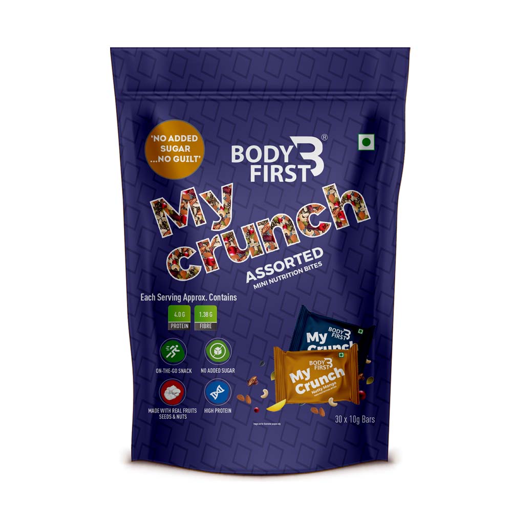 My Crunch, Chia & Dates Nutrition Bar with Protein 4g, and No Added Sugar