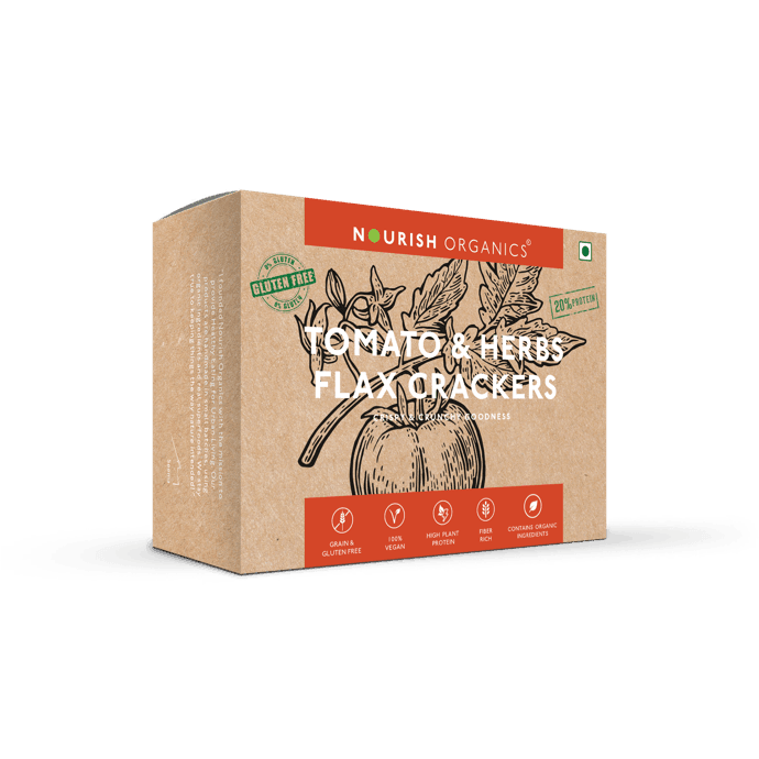 Tomato & Herbs Flax Crackers