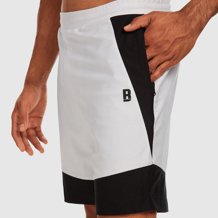 Colourblock Shorts - Black White