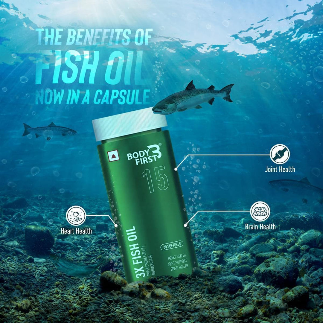 3X Fish Oil - Triple Strength Fish Oil 1250mg (EPA - 560mg, DHA - 400mg)