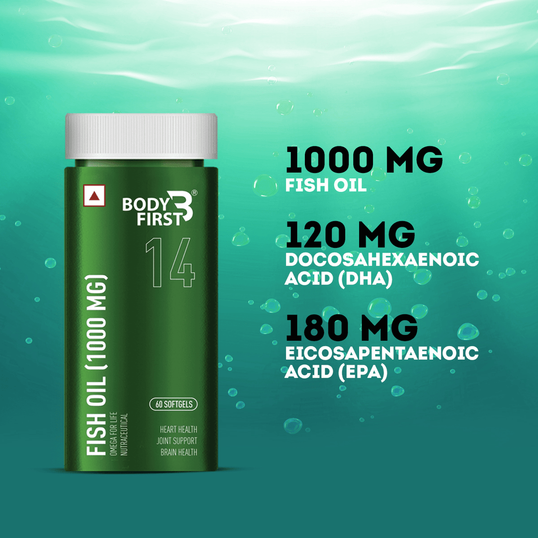 Fish Oil 1000mg - Regular Strength Fish Oil (EPA - 180mg, DHA - 120mg)