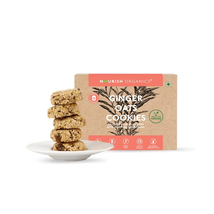Ginger Oats Cookies (Pack of 5x2) - Wheat-Free