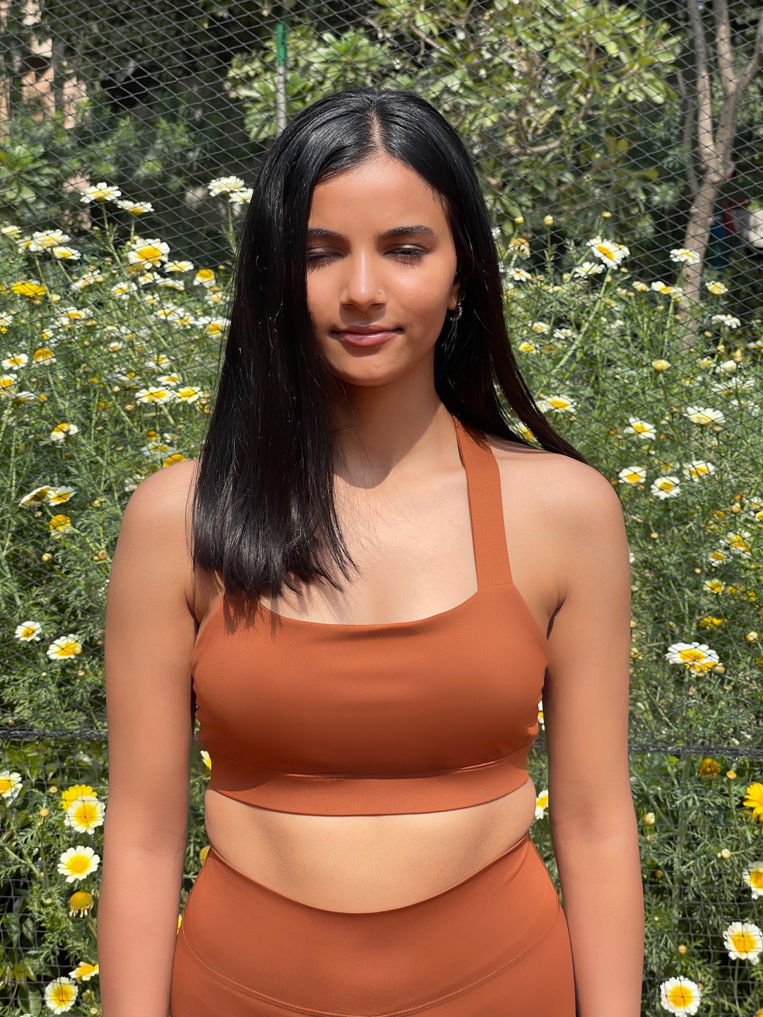 Limitless Sports Bra in Clay - High Coverage