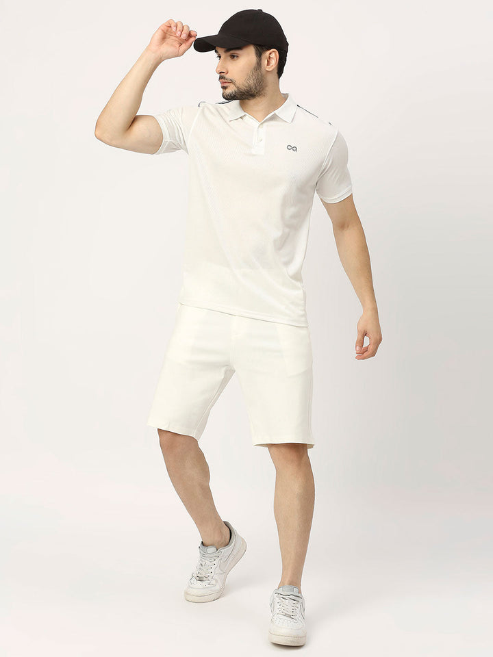Men's Sports Polo - White