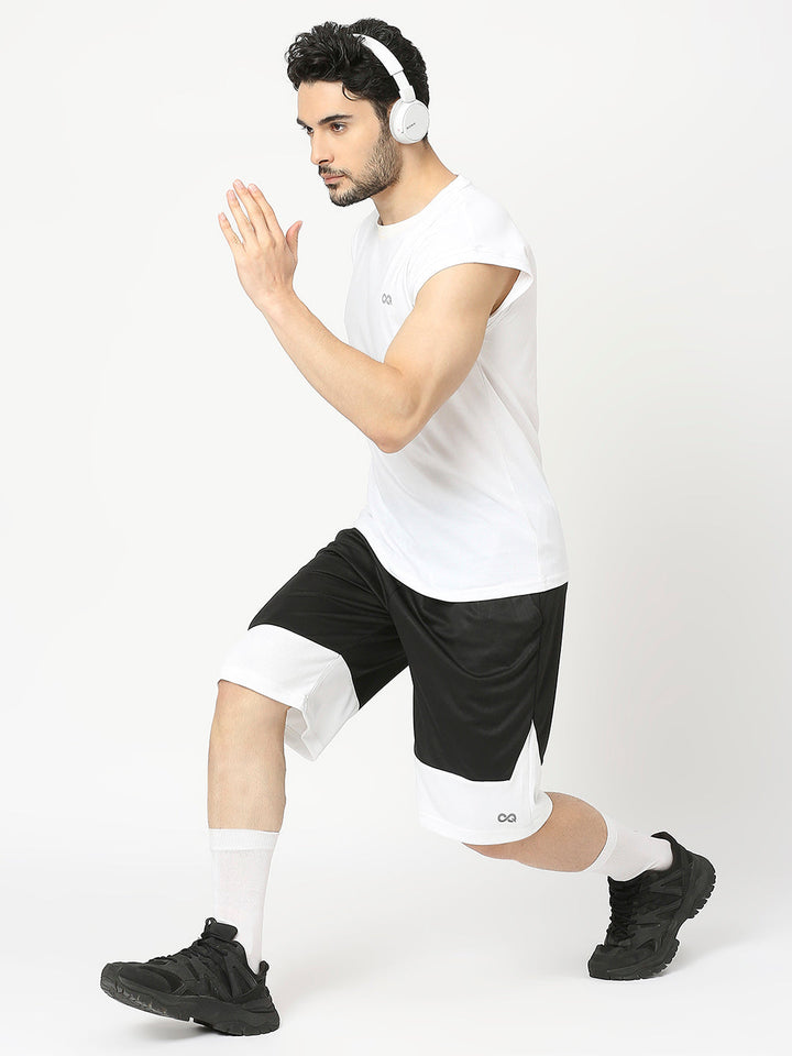 Men's Sports Shorts - Black and White