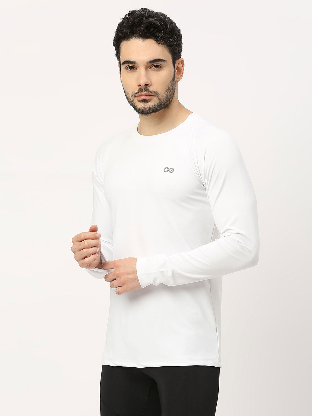 Men's Long Sleeve Sports T-Shirt - White