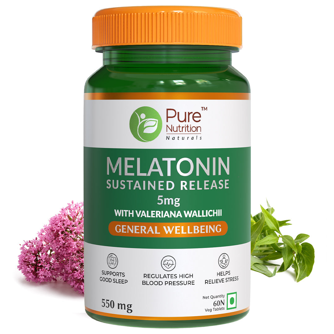 Melatonin 5mg (Sustained Release) - 60 Veg Tablets
