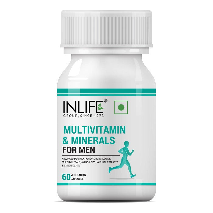 INLIFE Multivitamin &amp; Minerals Supplement for Men - 60 Capsules