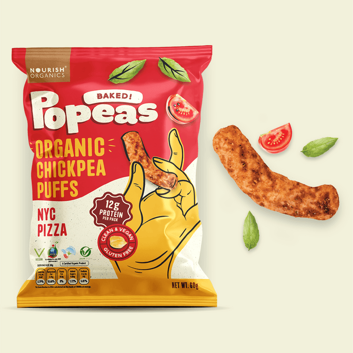 Popeas Protein Puffs - NYC Pizza (Pack of 4)