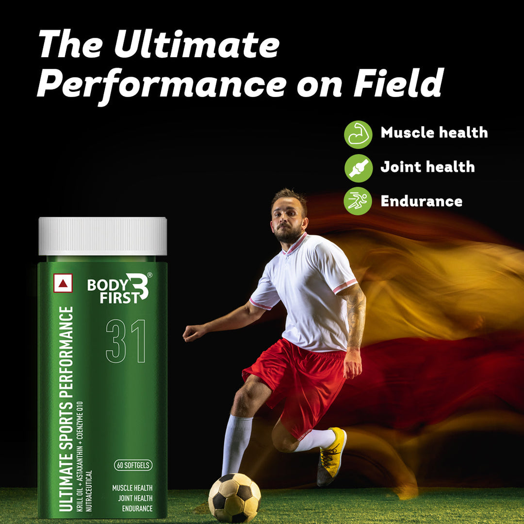 Ultimate Sports Performance with Krill Oil, AstaReal® Astaxanthin and CoQ10 for Heart & Nerve Health