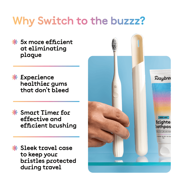buzzz Electric Toothbrush with Travel Case