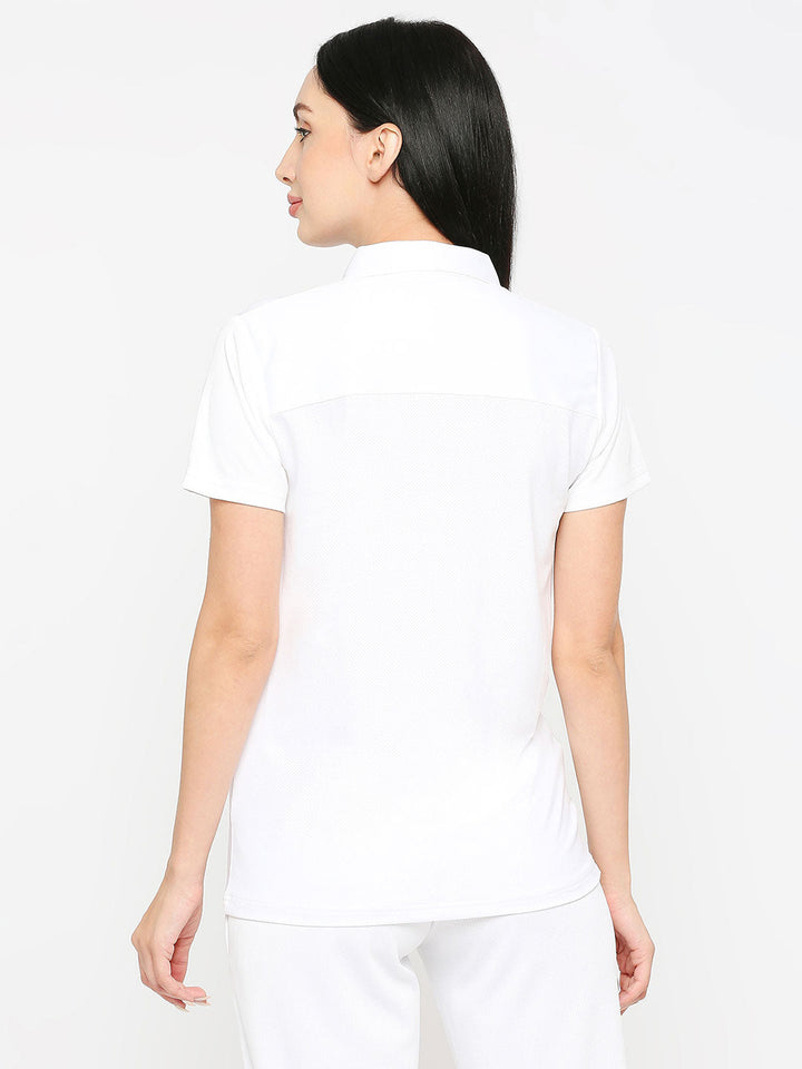 Women's Sports Polo Shirt - White