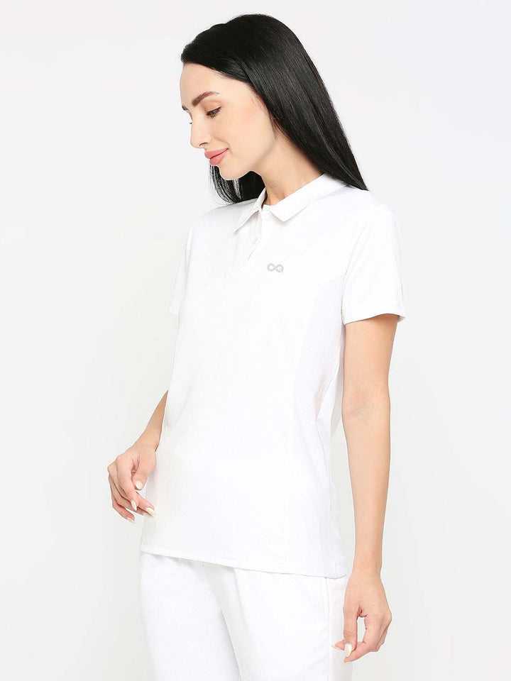 Women's Sports Polo Shirt - White
