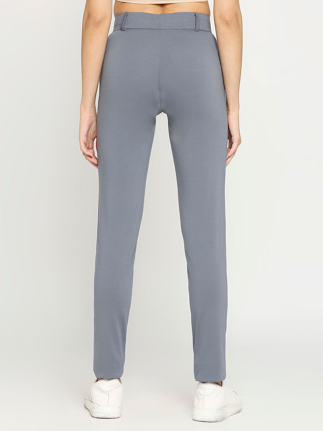 Women's Golf Pants with Welt Pockets - Grey