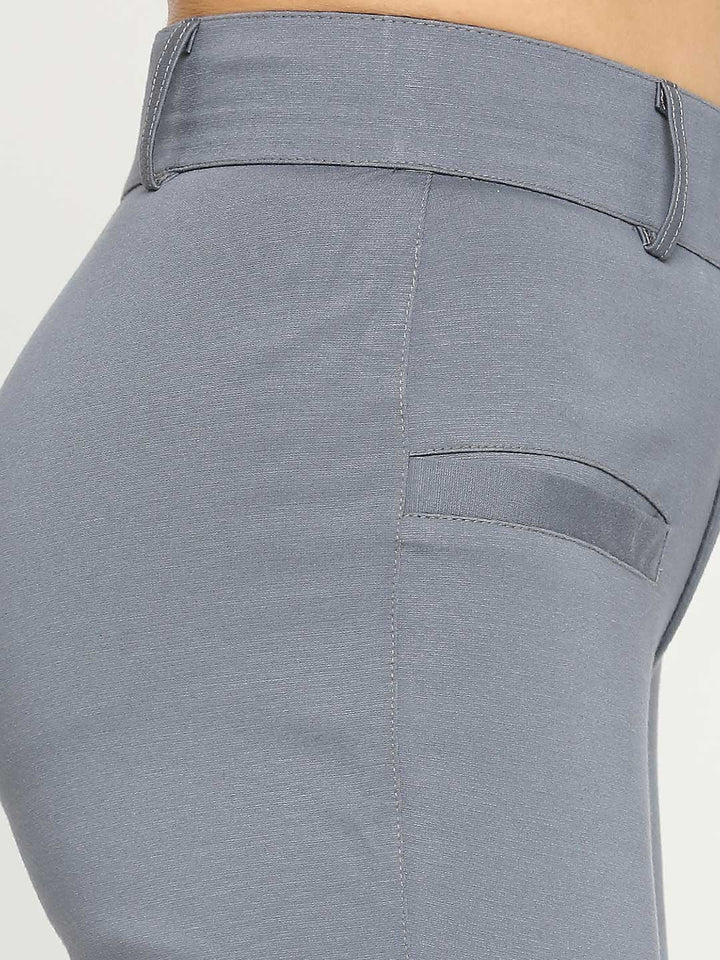 Women's Golf Pants with Welt Pockets - Grey