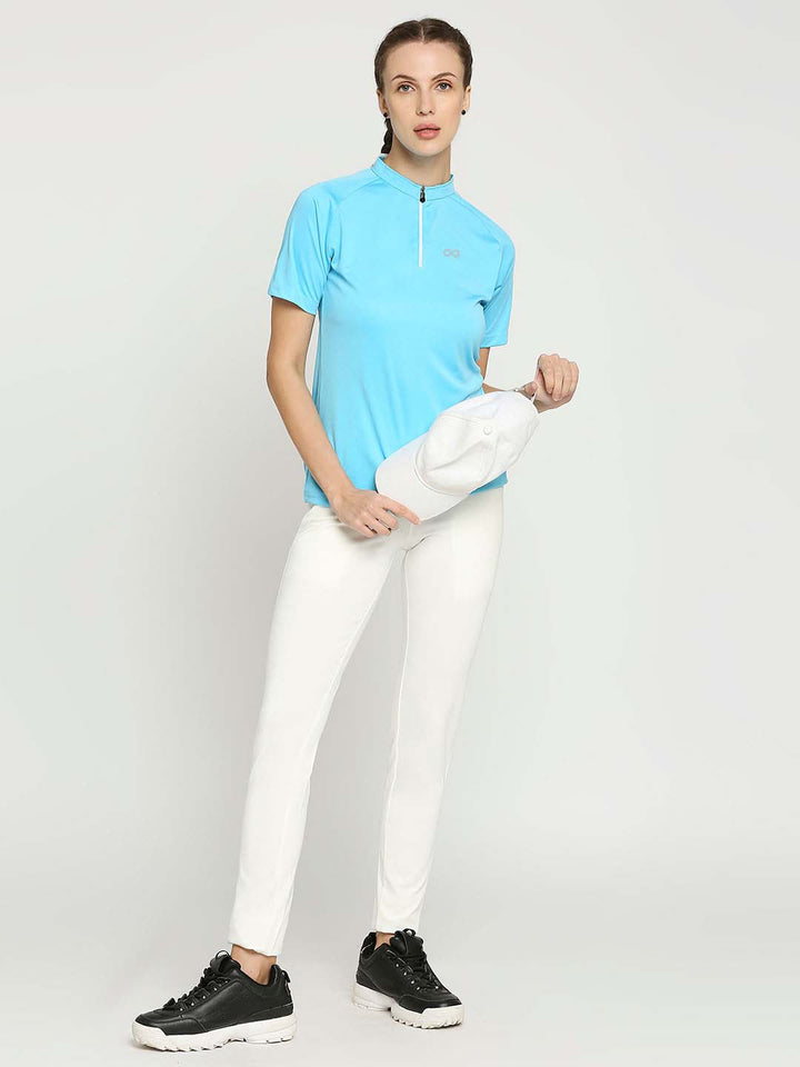 Women's Golf Pants with Welt Pockets - White