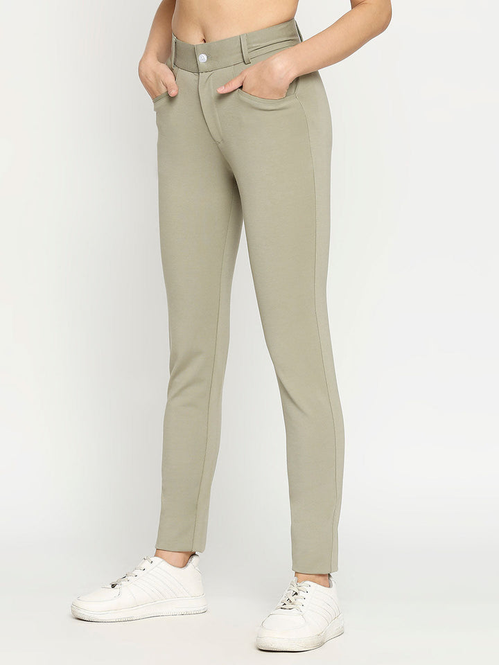 Women's Regular Golf Pants - Green