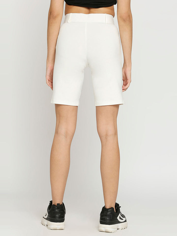 Women's Regular Golf Shorts - White