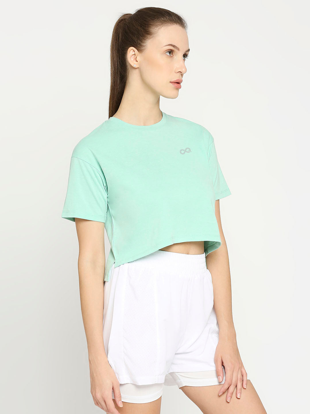 Women's Sports Cropped T-Shirt - Green