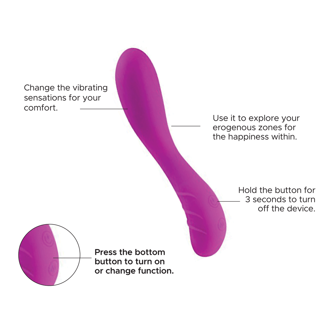 Pretty Love S' Shape Curved Massager