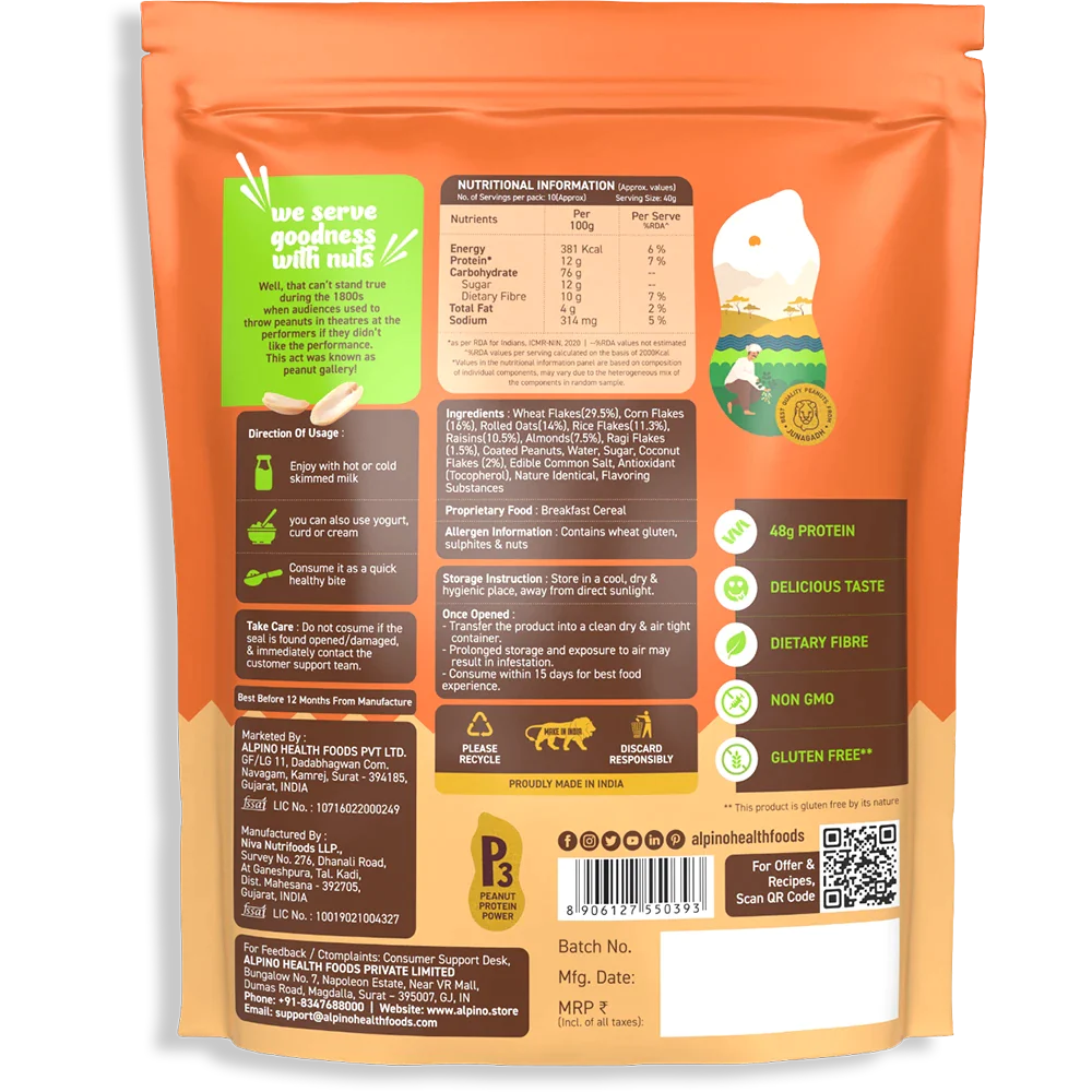GOOD MORNING COMBO - Super Muesli Nut Delight 400g & Natural Peanut Butter Crunch 1kg - Value Pack